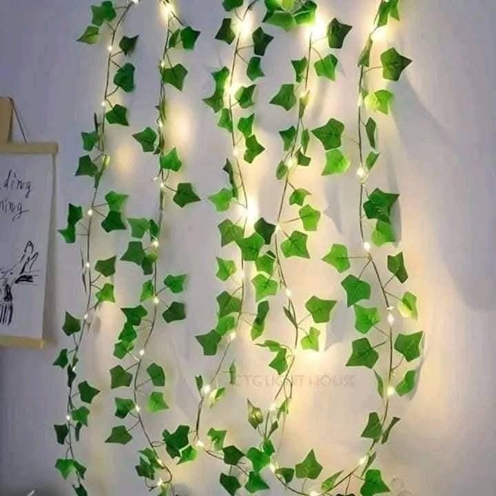 Artificial Ivy Leaf LED String Fairy Lights for Home Decoration(16 Feet)